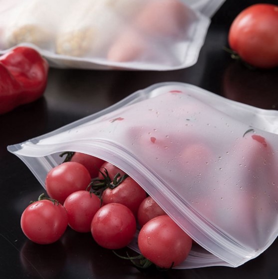Reusable Leakproof Silicone Ziplock Food Bag Set